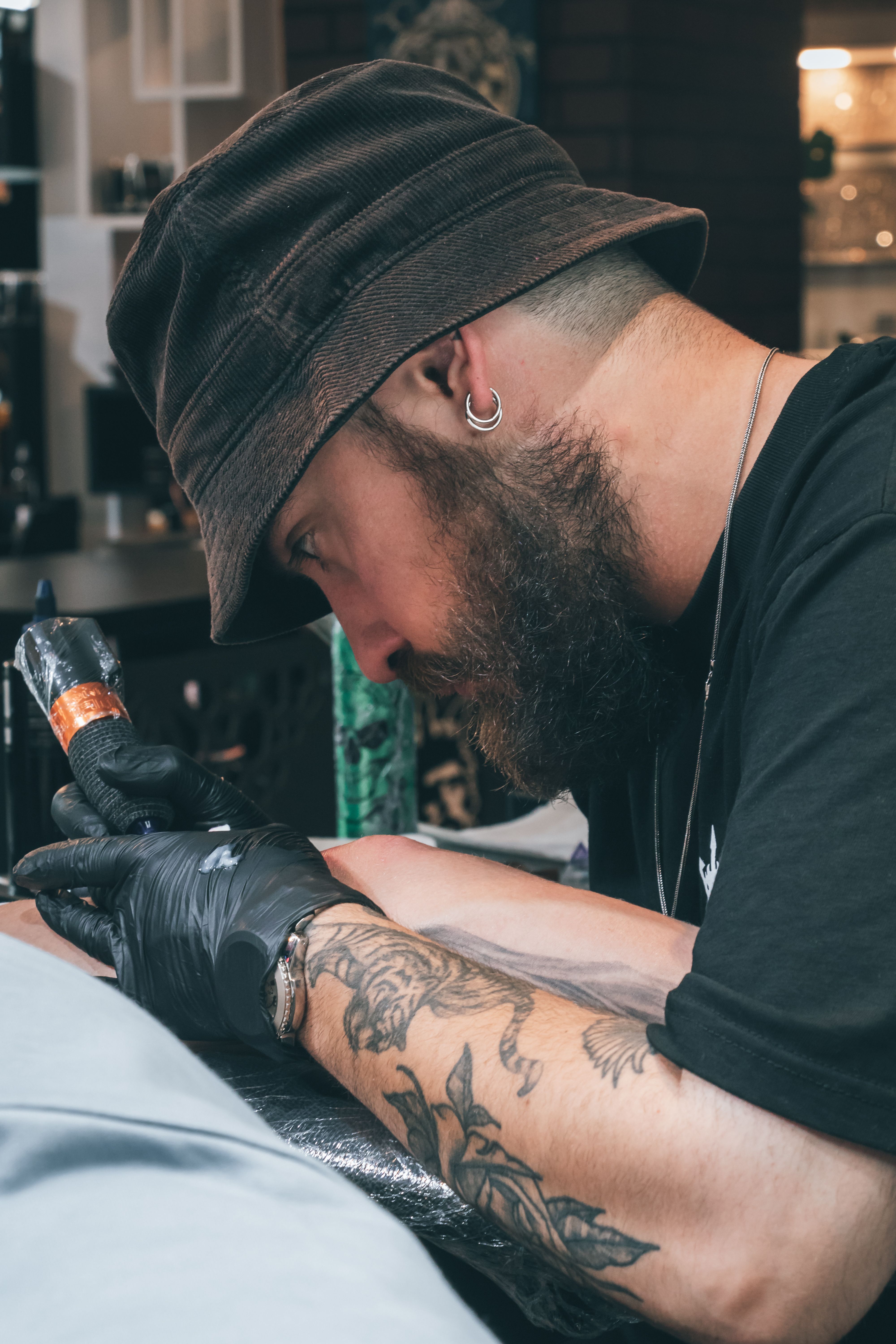Portrait of the tattoo artist