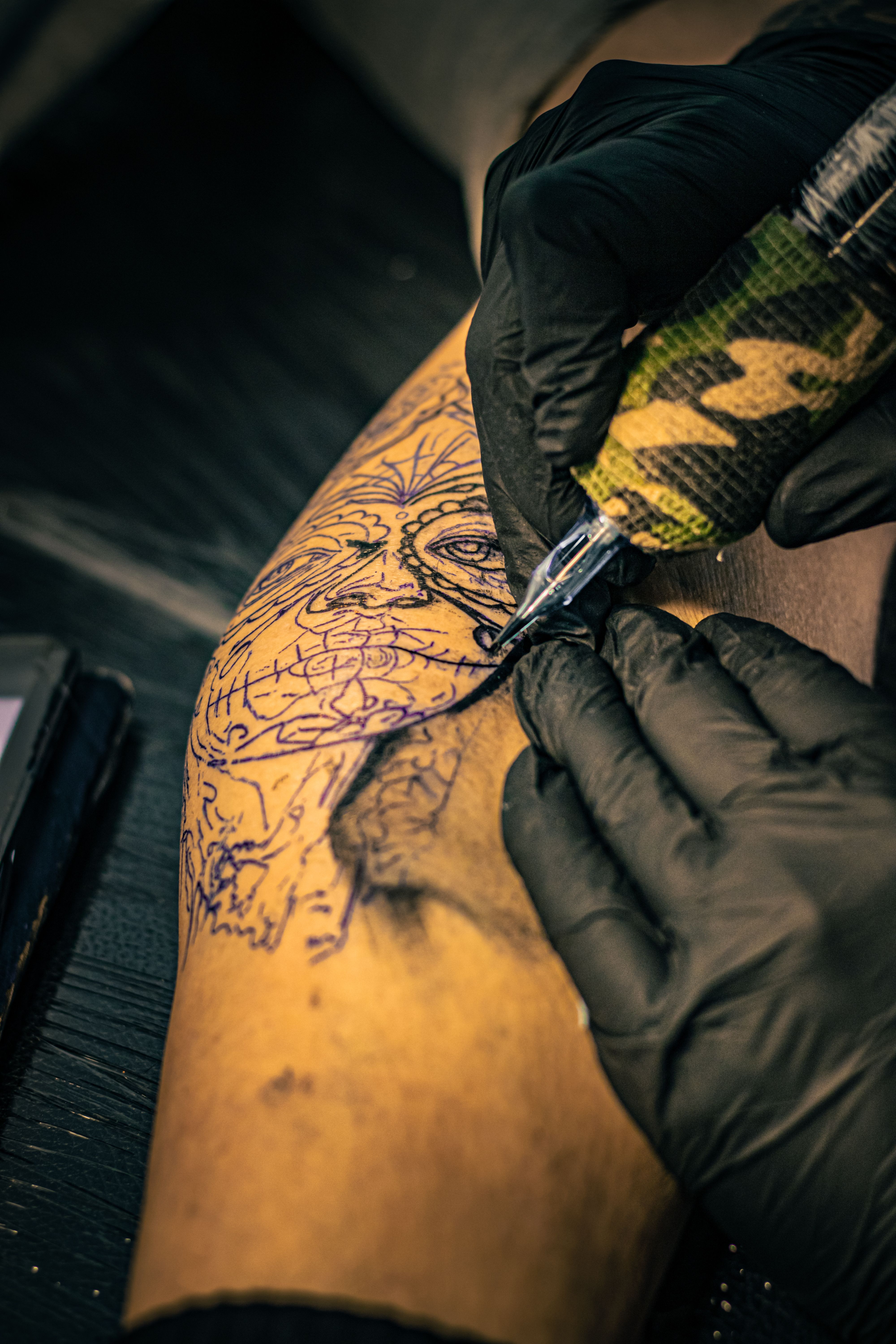 Custom tattoo placeholder artwork